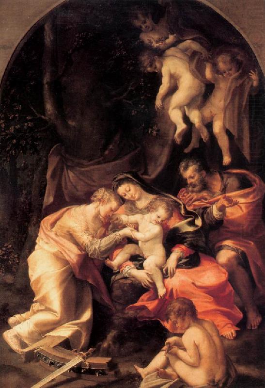 Marriage of St Catherine syu, MAZZOLA BEDOLI, Girolamo